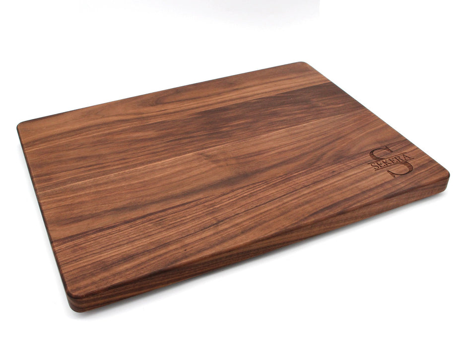 1.25” Thick Extra Large Wood Cutting Board with Feet