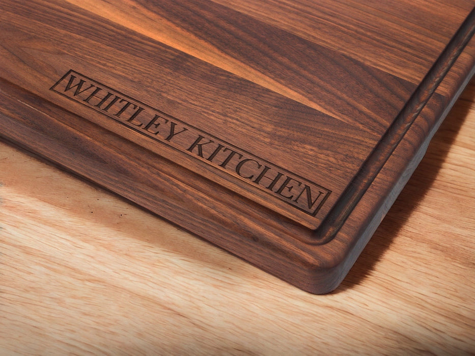 1.25” Thick Extra Large Wood Cutting Board with Feet