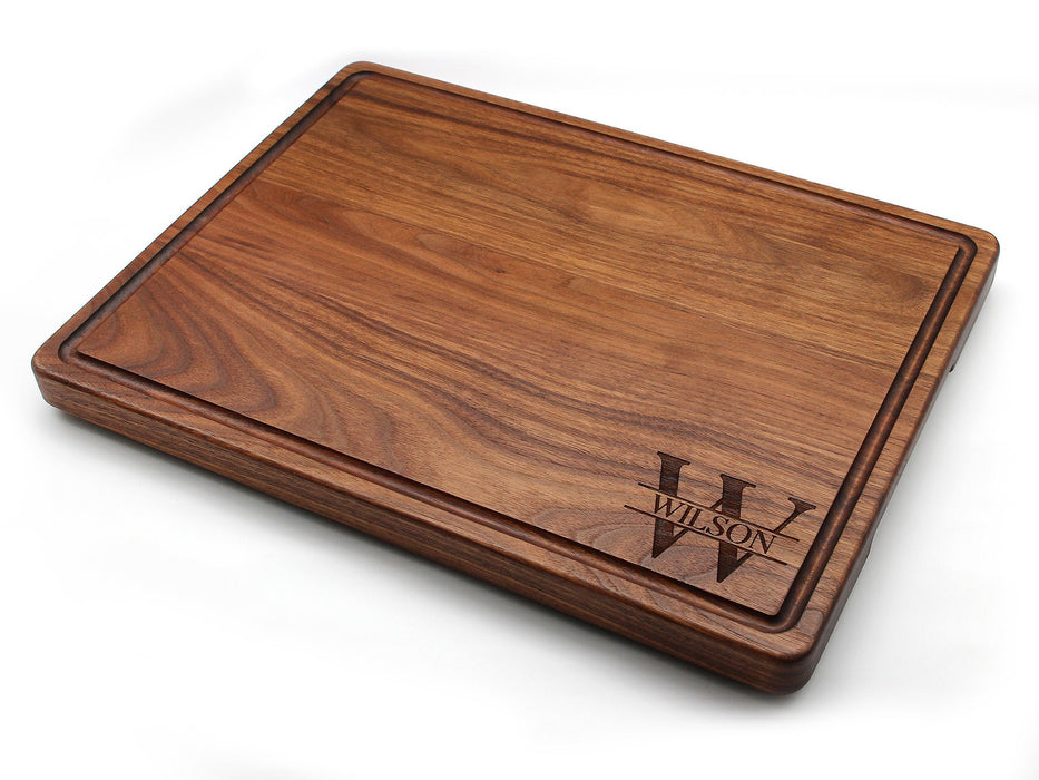 1.25” Thick Extra Large Wood Cutting Board with Feet