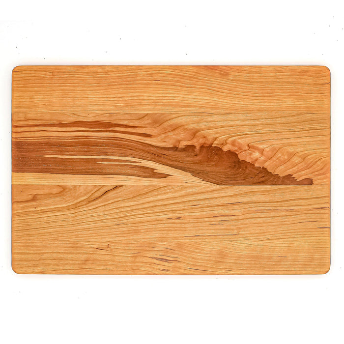 Large 18" x 12" Cherry Wood Cutting Board w/ Juice Groove