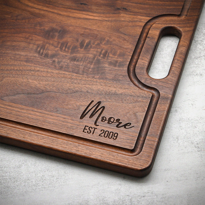 Extra Large Walnut Cutting Board, 24"x18" Charcuterie Serving Tray