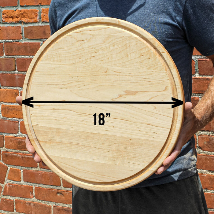 Large Walnut 18" Round Cheese Board