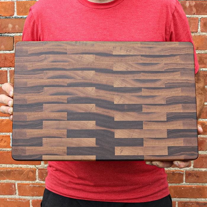 Large End Grain Calico Walnut Cutting Board