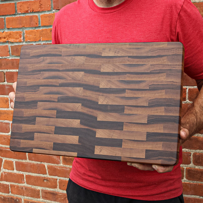 Large End Grain Calico Walnut Cutting Board