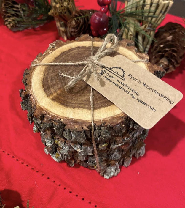 Hand-Cut Mesquite Coasters