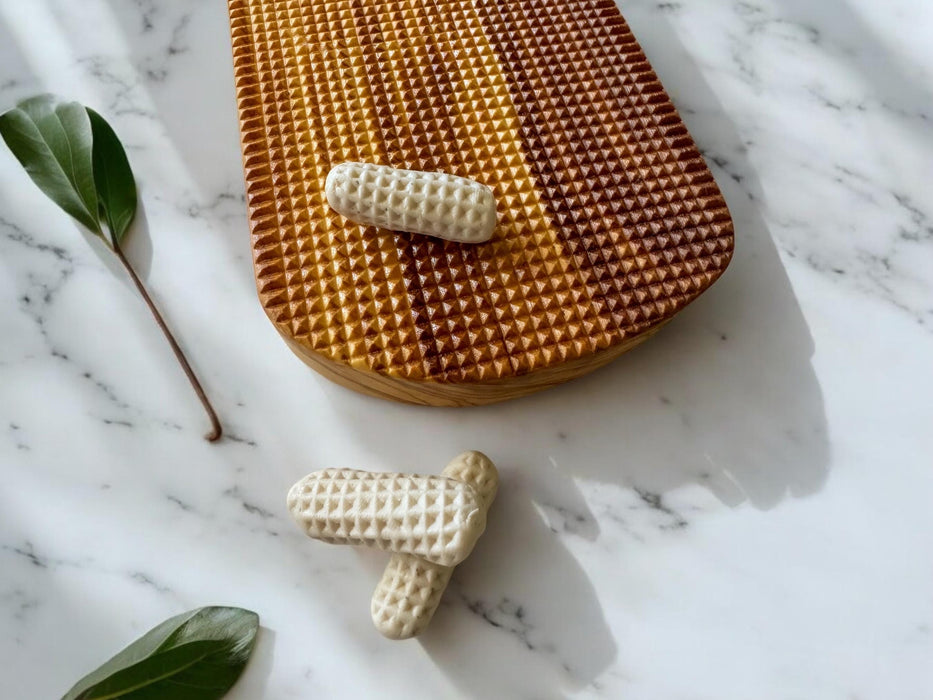 Olive Wood Gnocchi Board – Square Pattern