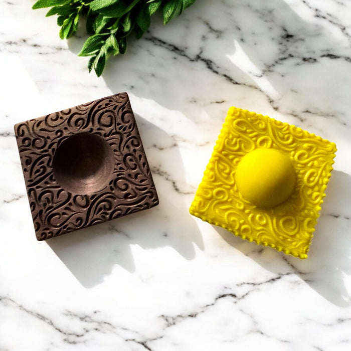 Solid Wood Artisan Ravioli Square Mold