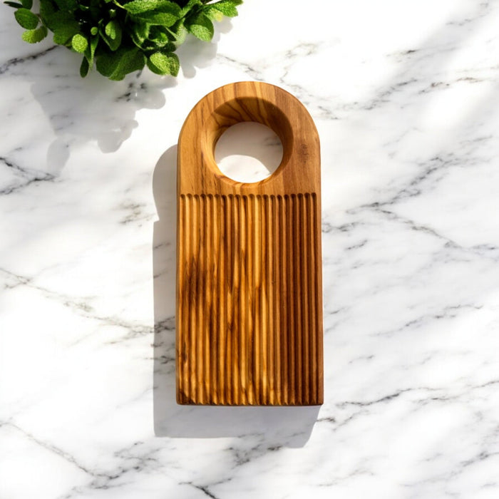Olive Wood Gnocchi Board - Straight Pattern