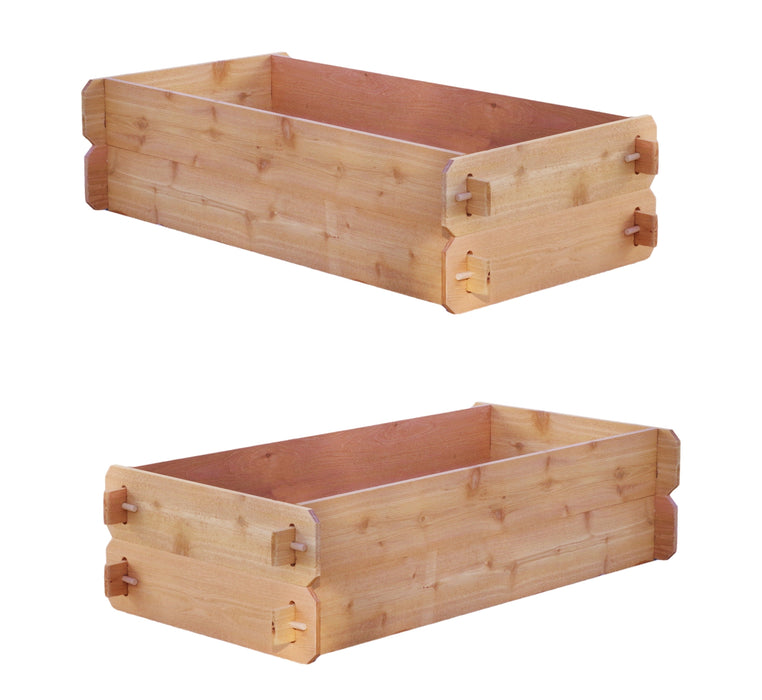 Set of 2 Timberlane Gardens Easy Raised Garden Bed Kits.