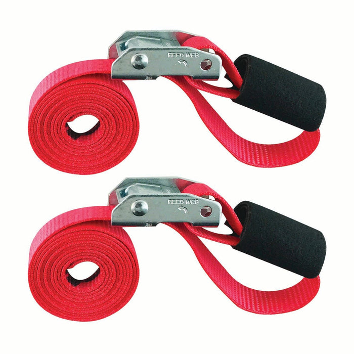SNAP-LOC 1 in x 6 ft Cinch Strap Cam Tie-Down 1,500 lb 2-Pack