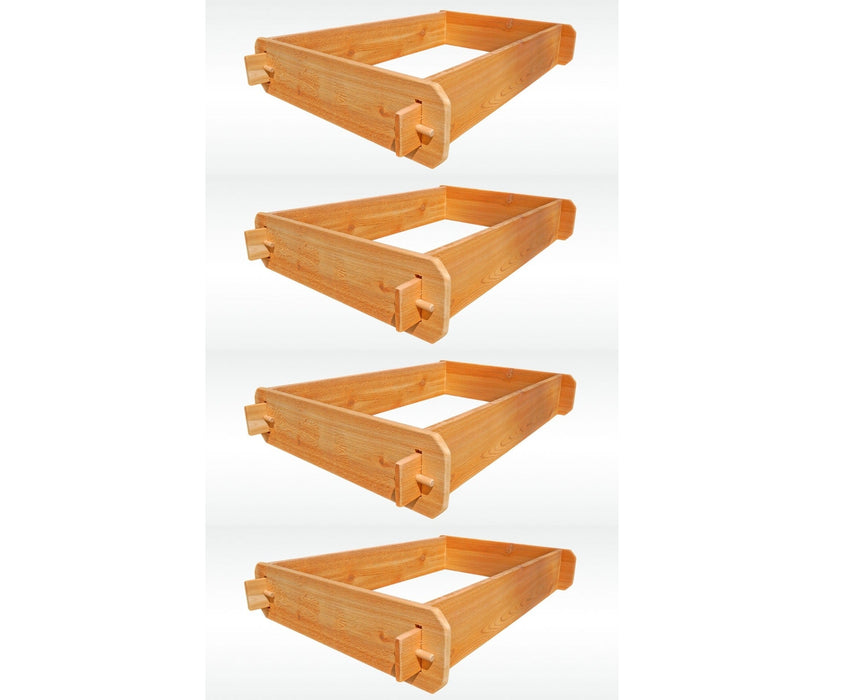 Set of 2 Timberlane Gardens Easy Raised Garden Bed Kits Double.