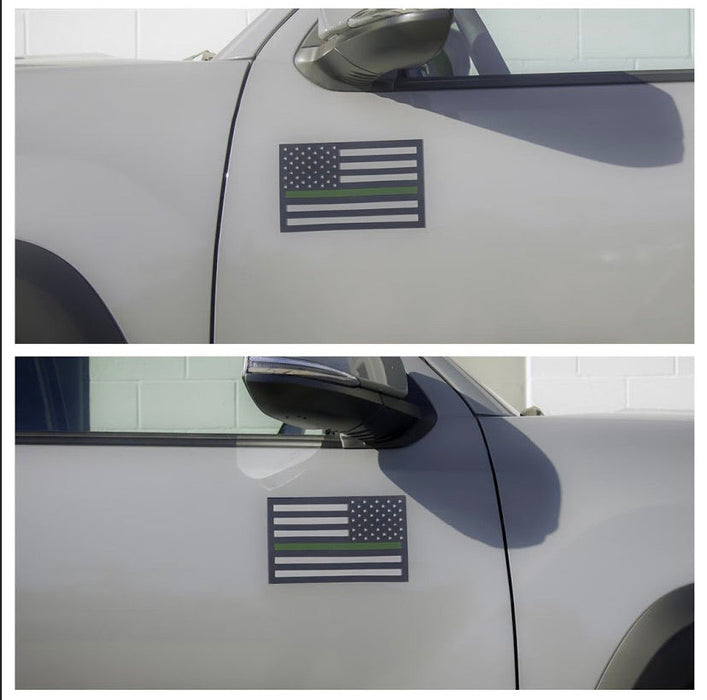 American Flag Vehicle Magnets - Black (Best-Seller)