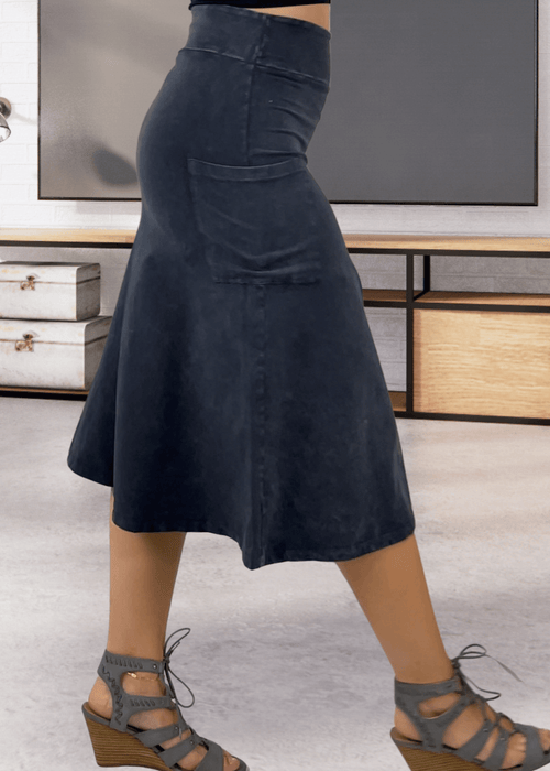 Alyssa Very Versatile Cotton Skirt Pink Denim