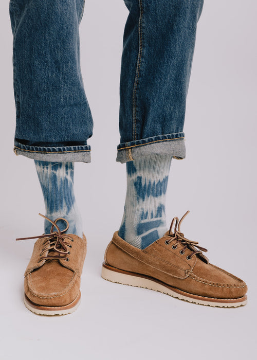 Natural-Dyed Retro Crew Sock