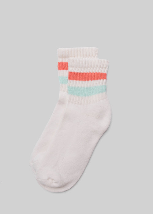 The Retro Stripe Quarter Crew Sock