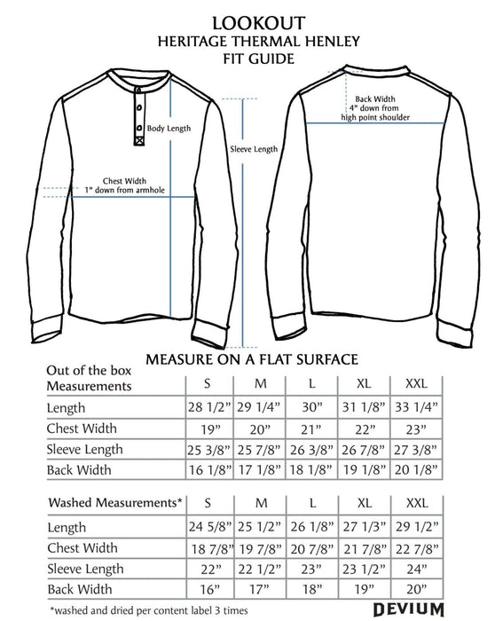 Lookout Heritage Thermal Henley