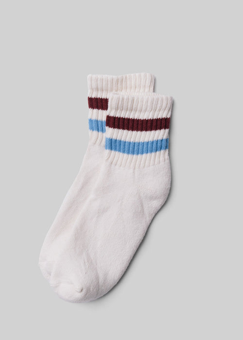 The Retro Stripe Quarter Crew Sock