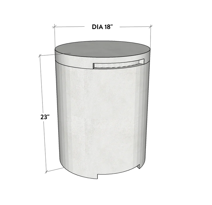 Concrete Round Propane Tank Enclosure