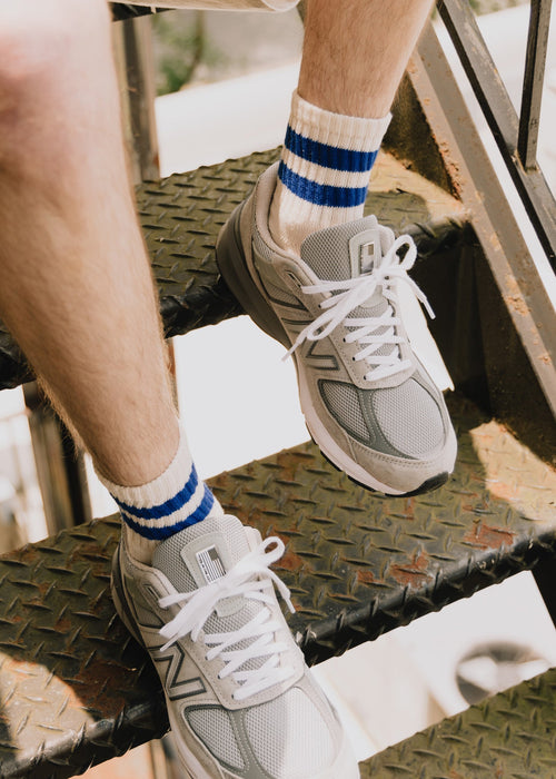 The Mono Stripe Quarter Crew Sock