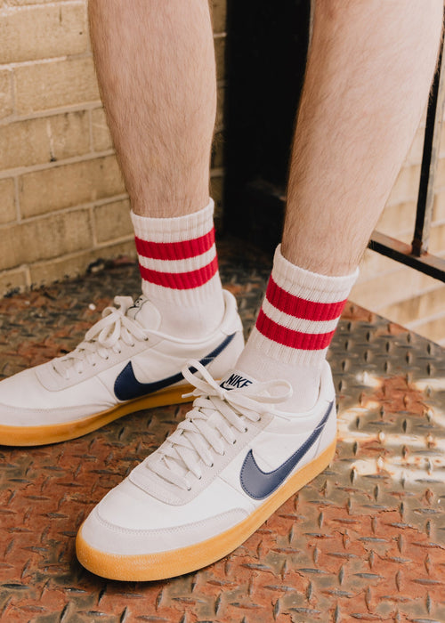The Mono Stripe Quarter Crew Sock