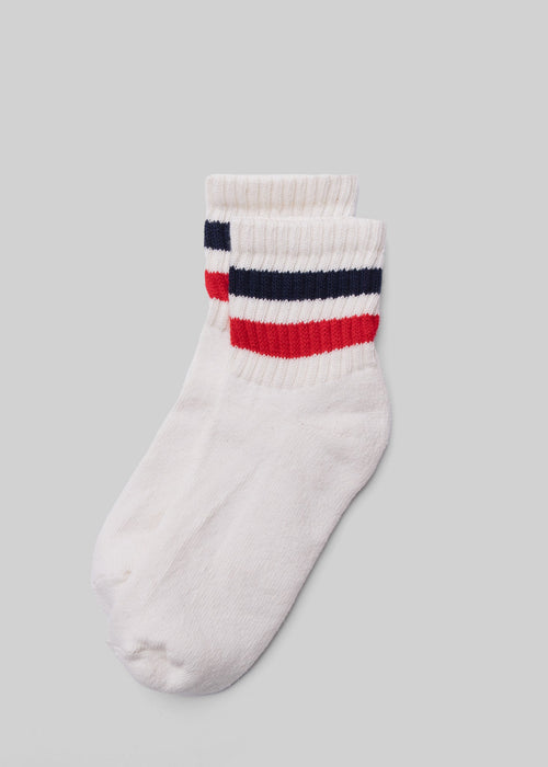 The Retro Stripe Quarter Crew Sock