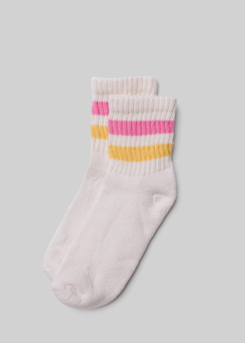 The Retro Stripe Quarter Crew Sock