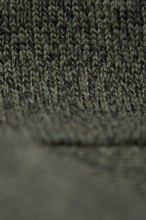 Dark Melange Ragg Wool Beanie