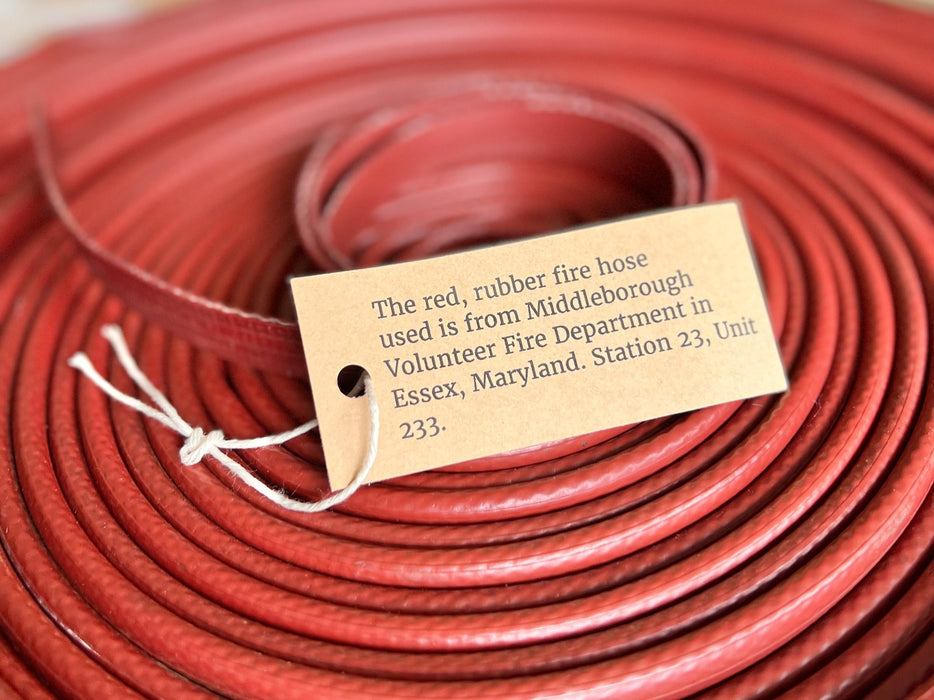 Red Rubber Fire Hose Belt