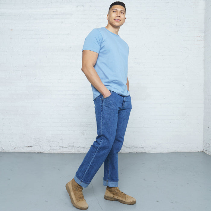 100% Cotton Relaxed Fit Stone Wash