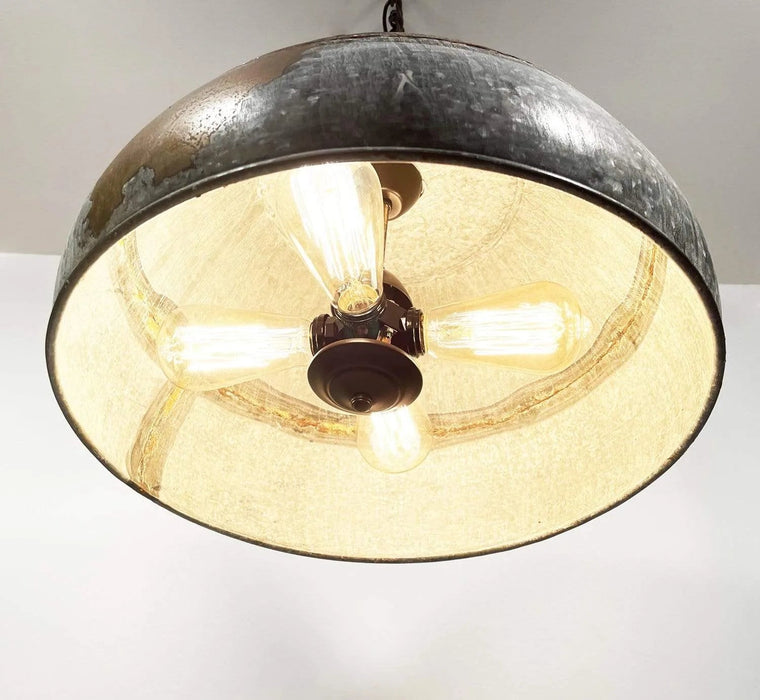 Jumbo Rustic Bucket Chandelier