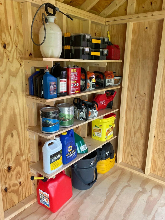 Shed Shelf Bracket Kit - 10-12"