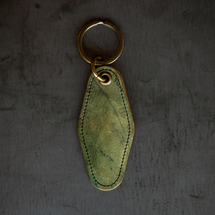 Motel Key Ring - Reverse Black Horween Shell Cordovan