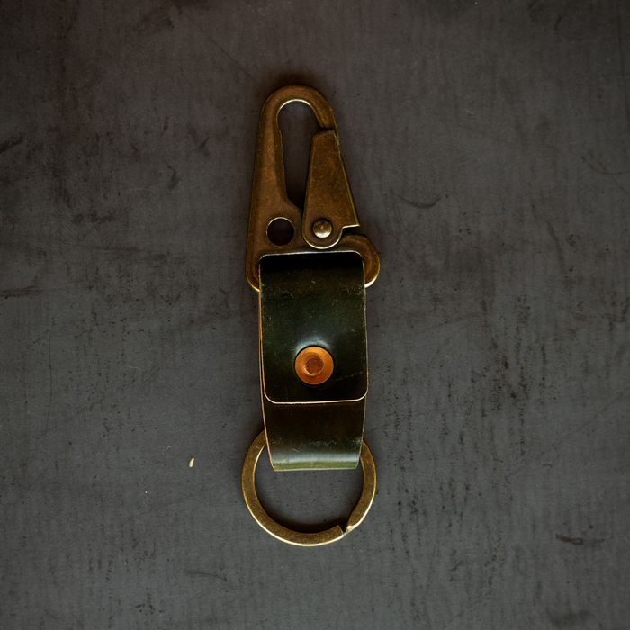 Key Clip - Marbled Shell Cordovan