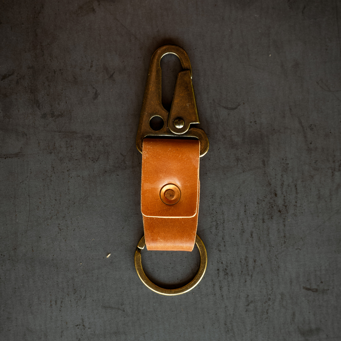 Key Clip - Natural Shell Cordovan