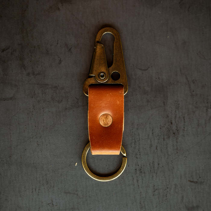 Key Clip - Natural Shell Cordovan