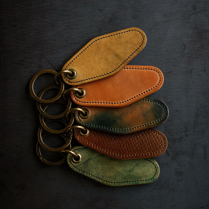 Motel Key Ring - Reverse Black Horween Shell Cordovan