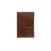 Brown leather wallet on a white background