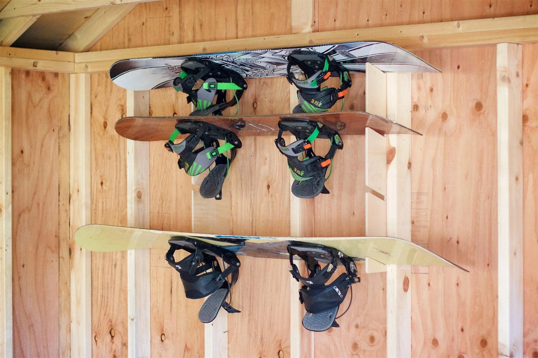 Snowboard Shed Organizer