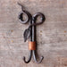 steel-and-copper-double-wall-hook-leaf-and-vine-made-in-usa