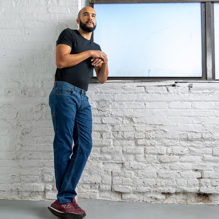 Tailored Fit Medium Wash 6 Pocket