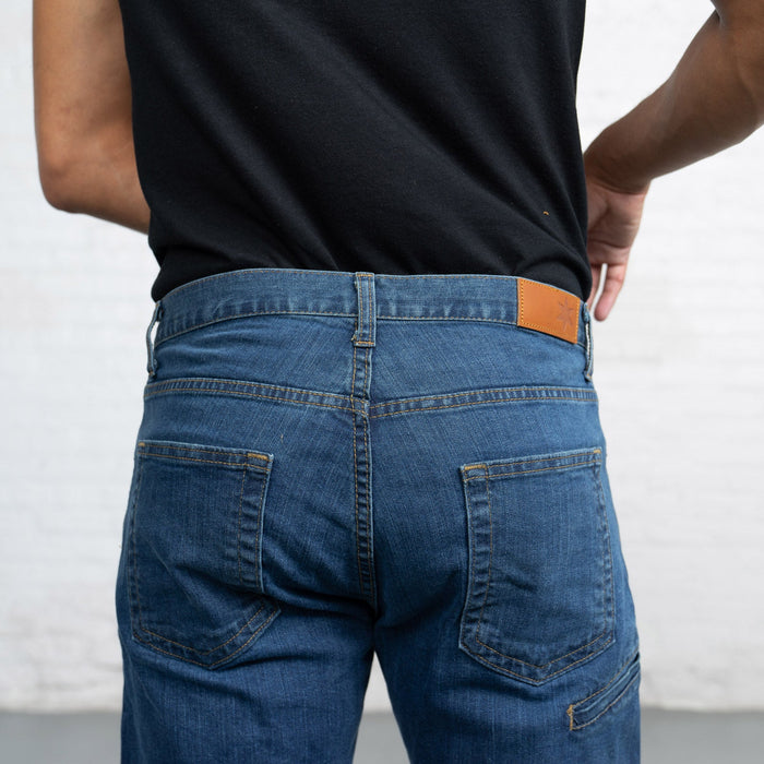 Tailored Fit Medium Wash 6 Pocket