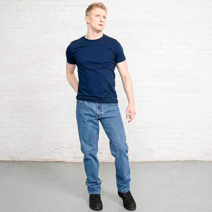 100% Cotton Tailored Fit Stone Wash