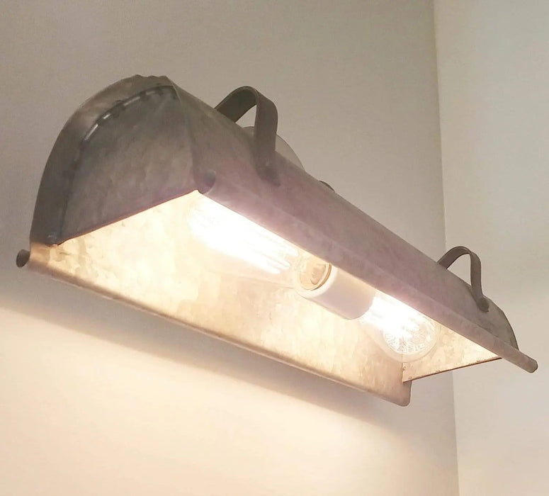 Galvanized Metal Wall Vanity Light
