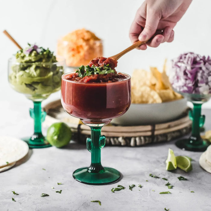 Cactus Margarita Glasses, 16 ounce, Set of 4