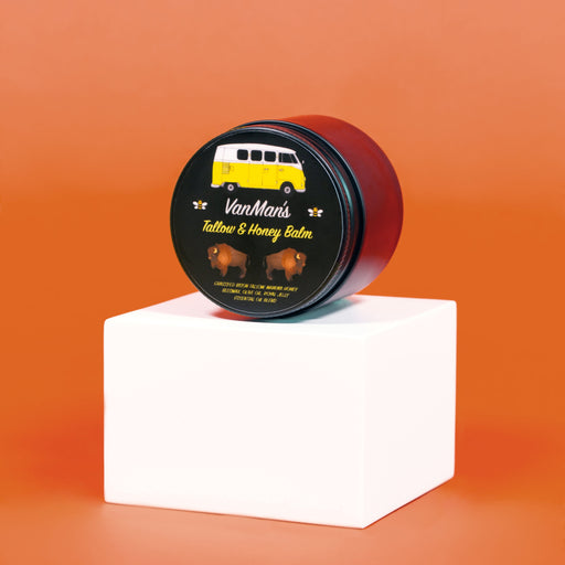 vanmans-bison-tallow-honey-balm-2-oz-no-essential-oils-made-in-usa-side