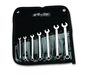 Set of wrenches in a black tool pouch with Wright Tool logo.