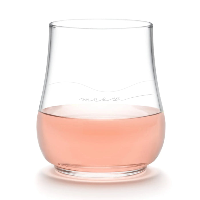 Modern Pets Meow All Purpose Glasses, 17 ounce, Set of 4