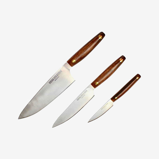 3 Piece Stainless Steel Chef Knife Set Made in USA