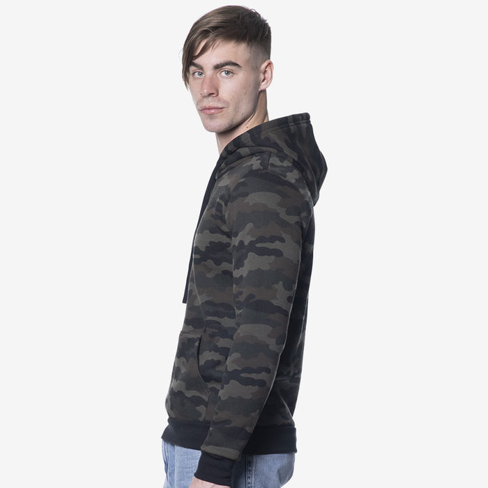 Camo Fleece Pullover Hoodie