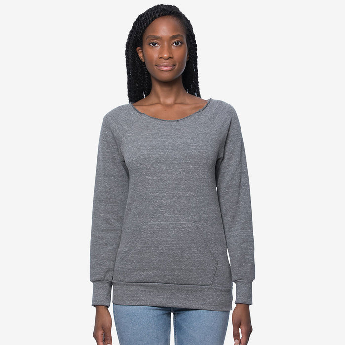 ECO TriBlend Fleece Raglan w/Pouch Pocket